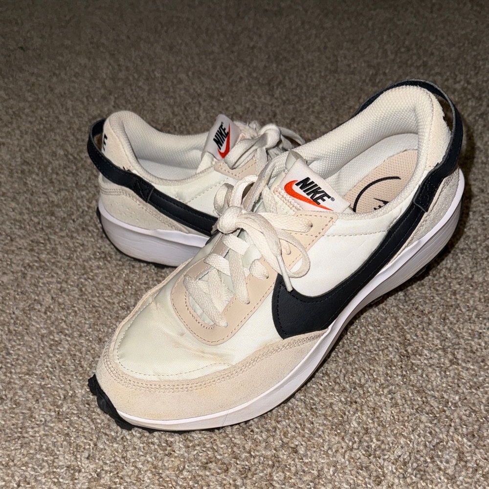 Nike Beige and Black Athletic Shoes